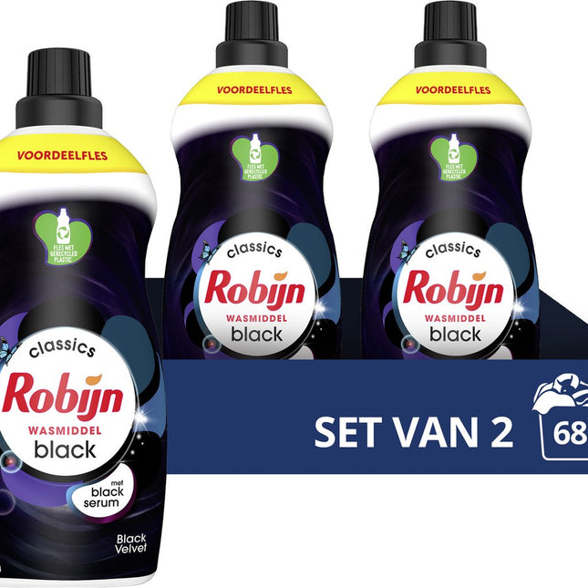 Détergent liquide Robijn Klein & Powerful Black Velvet - Pack de 2 - E-menage
