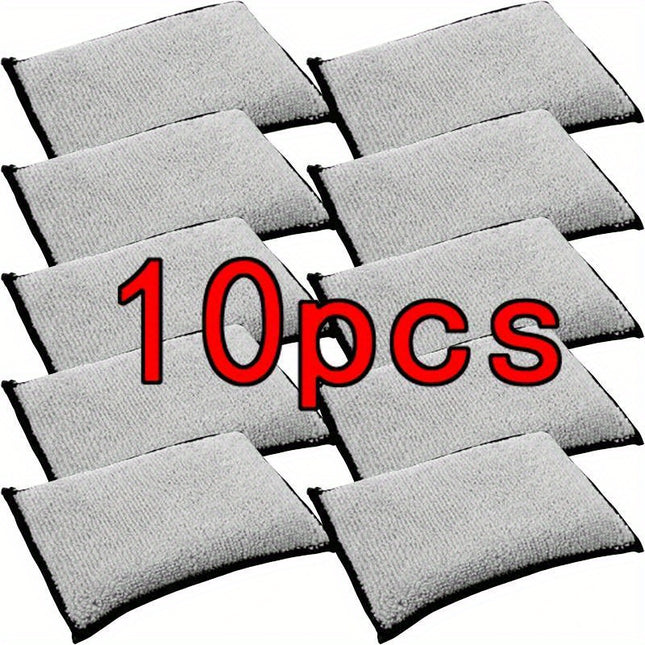Lot de 10 éponges de nettoyage en microfibre