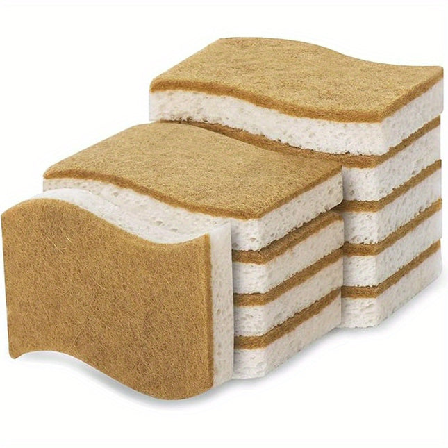 Lot de 10 éponges naturelles et durables