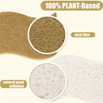 Lot de 10 éponges naturelles et durables
