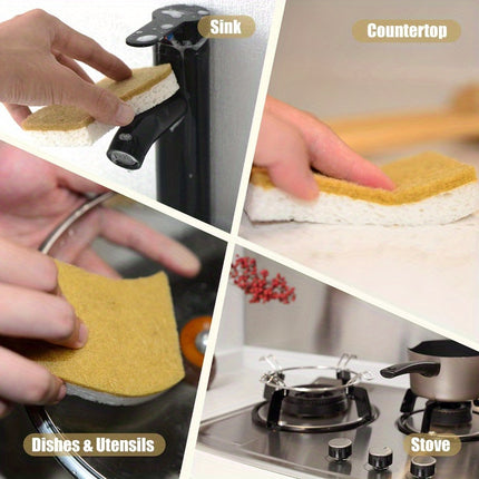 Lot de 10 éponges naturelles et durables