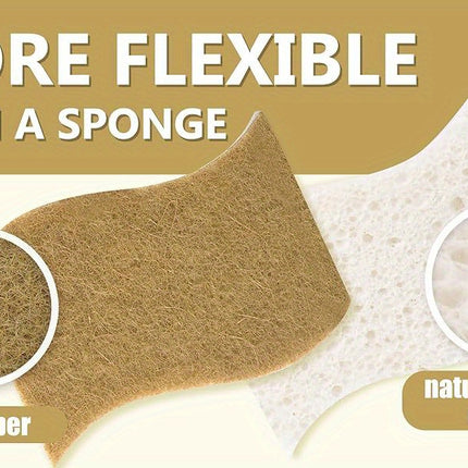 Lot de 10 éponges naturelles et durables