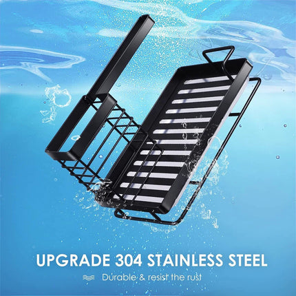 Support d'évier, porte-éponge avec bac