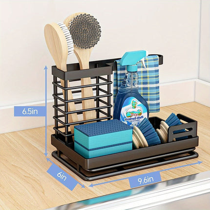 Support d'évier, porte-éponge avec bac