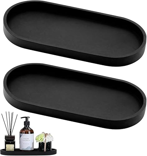 lot de 2 plateaux de salle de bain - E-menage