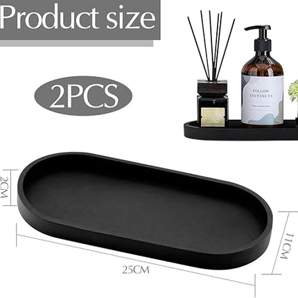lot de 2 plateaux de salle de bain - E-menage
