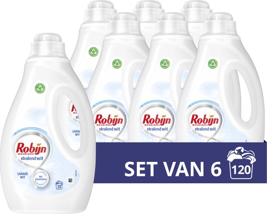 Détergent liquide Robijn Radiant Wit - Pack économique de 6 - E-menage