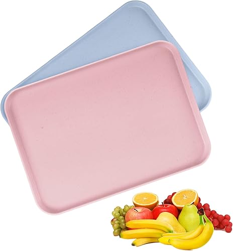 milaosk - lot de 2 petits plateaux de service - E-menage