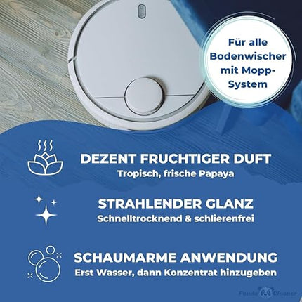 Pandacleaner® - Nettoyant pour balai serpillière et robot nettoyeur de sol 1000 ml - E-menage