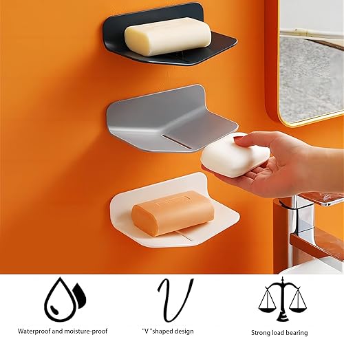 PAITOK - Lot de 3 porte-savons - E-menage