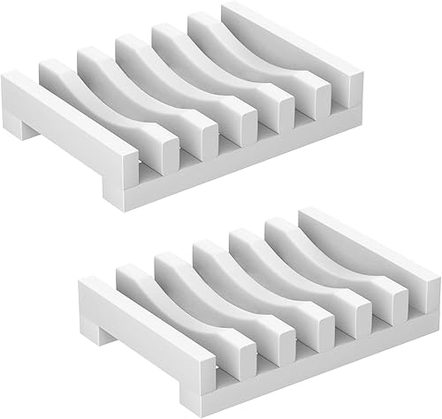 Topsky - Lot de 2 porte-savon en silicone - E-menage