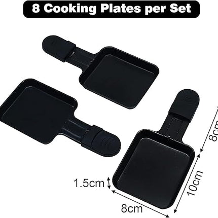 Lot de 8 mini poêlons à raclette de rechange - E-menage