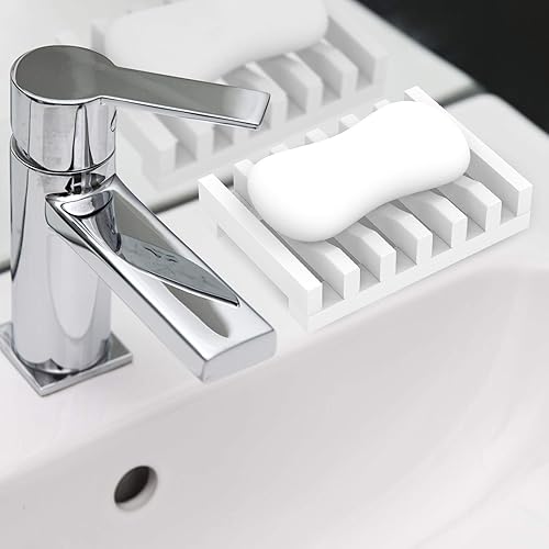 Topsky - Lot de 2 porte-savon en silicone - E-menage