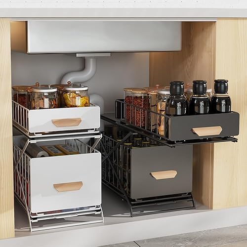 Drumm - Organisateur sous évier à 2 étages - E-menage