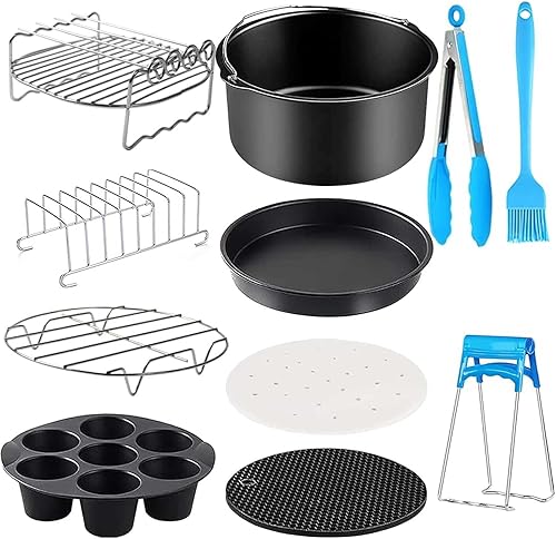 YINGRACE - Lot de 12 accessoires pour friteuse à air chaud - E-menage