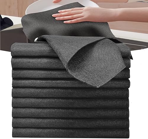 lot de 10 chiffons de nettoyage magiques épais en microfibre - E-menage