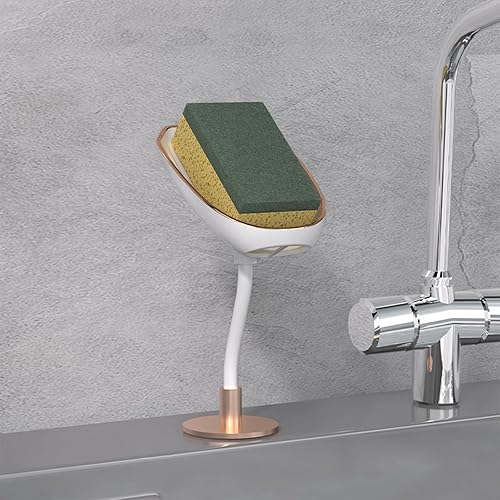 Suuwwn - Lot de 2 porte-savon avec écoulement en forme de feuille - E-menage