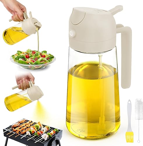 LWMTT - Pulvérisateur d'huile 2 en 1, 470 ml - E-menage