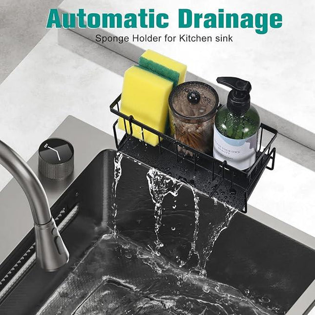 Organisateur d'évier de cuisine en acier inoxydable - E-menage