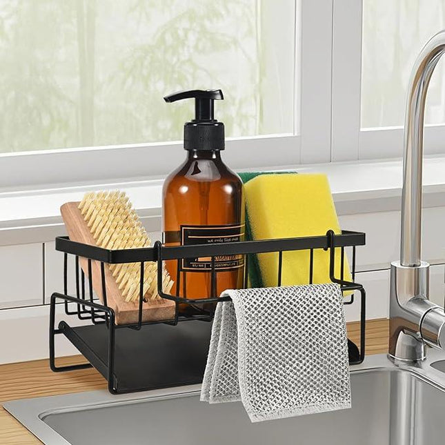 Organisateur d'évier de cuisine en acier inoxydable - E-menage