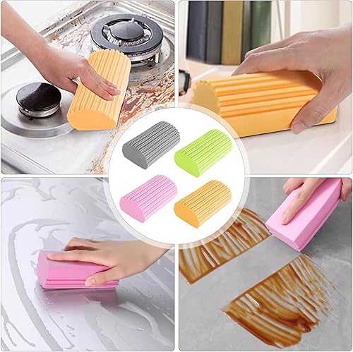 Lot de 4 Pcs d'éponge réutilisable lavable - E-menage