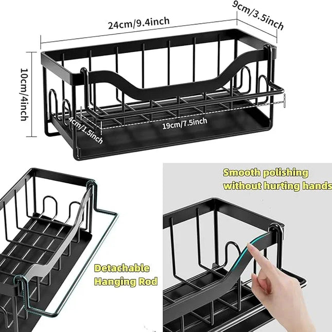 Organisateur d’évier en acier inoxydable - E-menage