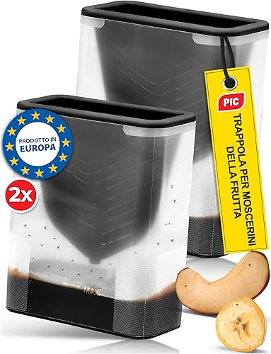 PIC - Lot de 2 Pièges à mouches à fruits - E-menage