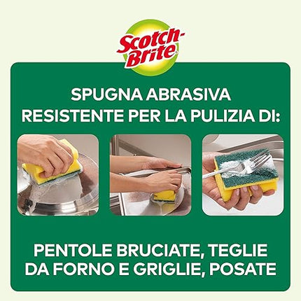 Scotch-Brite Classic - Lot de 16 Éponges grattantes - E-menage