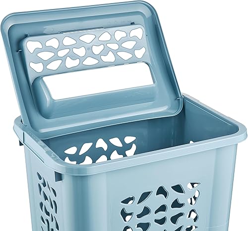 keeeper Panier à Linge avec Fente d'Insertion et Couvercle Rabattable - E-menage