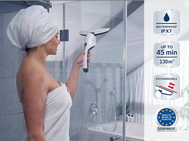 aspirateur à vitres et salle de bains + buse salle de bains et support mural - E-menage
