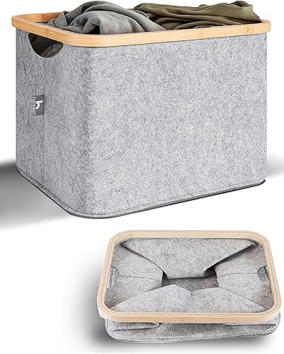 IKEA KALLAX - Panier de rangement en feutre gris - E-menage