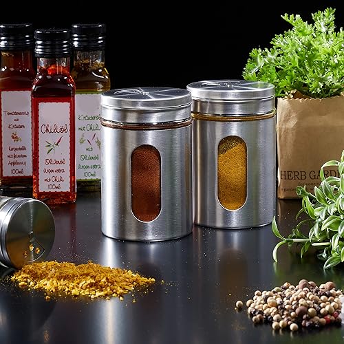 relaxdays - lot de 6 pots à épices - E-menage