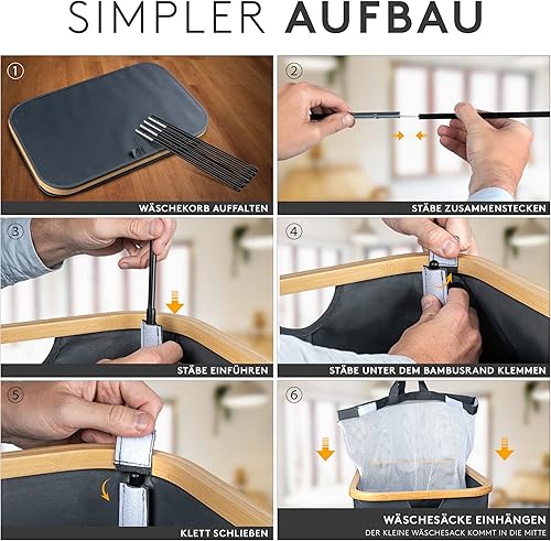 FALKENWERK - Panier à linge 145L - E-menage