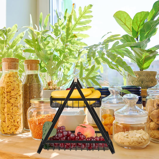 Corbeille à Fruits et légumes, 2 Niveaux - E-menage