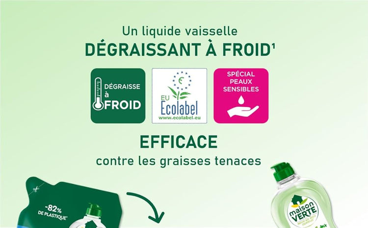Liquide Vaisselle maison verte - E-menage