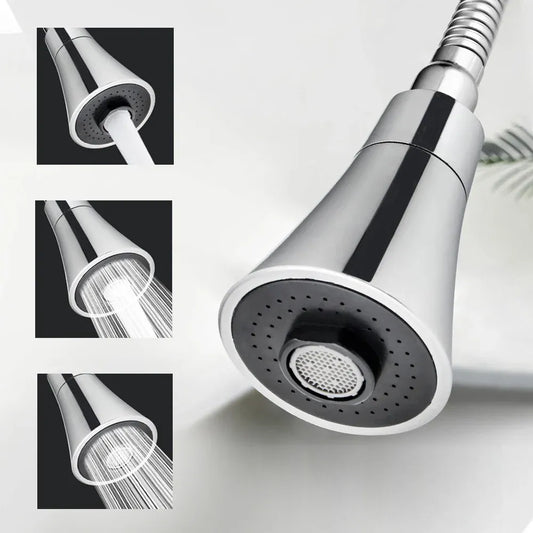 Universal Kitchen Water Faucet Adjustable Pressure 360 Degree Rotating Water Tap Head Water Saving Shower Faucet Nozzle Adapter