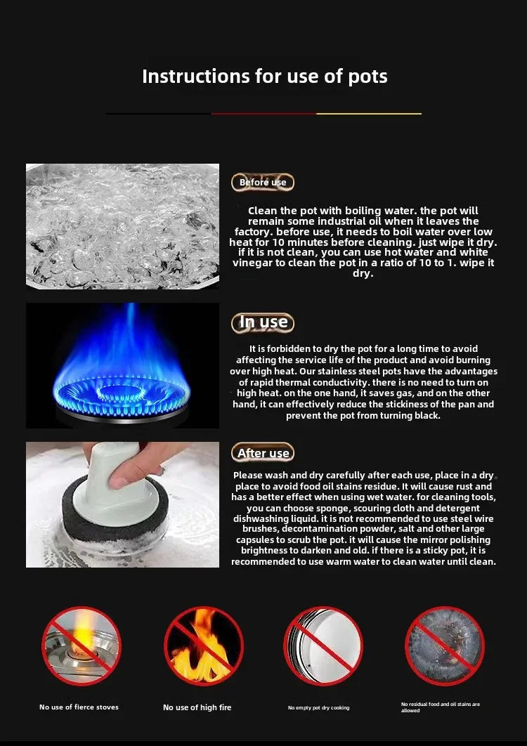 Frying Pan Stainless Steel Non-stick Household Frying Pancakes Uncoated Honeycomb Open Flame Gas Induction Cooker Pan Universal