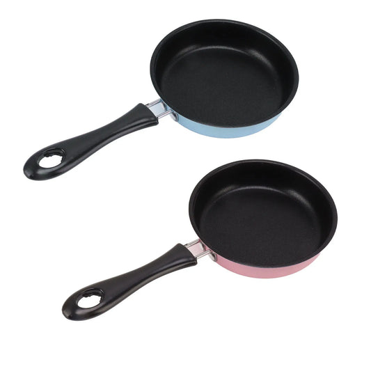 Mini Frying Pan Stainless Steel Omelette Pan Non Stick Fry Egg Pan With Long Handle For Induction Pot Kitchen Supplies