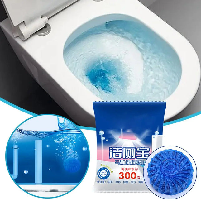 Toilet Bowl Cleaner Tablets Automatic Toilet Tank Long-Lasting Cleaners Stains Remover Bathroom Safe Descaling Deodorizing S3U0