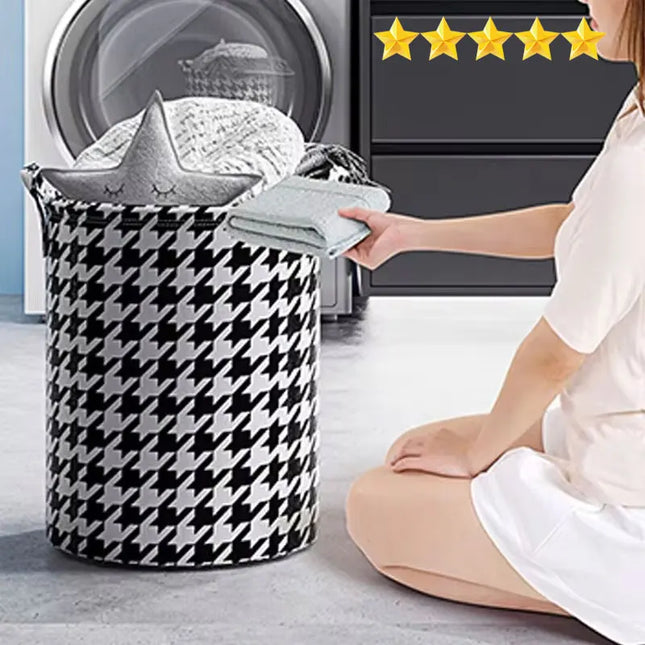 【Hot sales】Laundry Basket Laundry Storage Basket Laundry Basket Laundry Basket Laundry Artifact Laundry Basket Foldable - E-menage