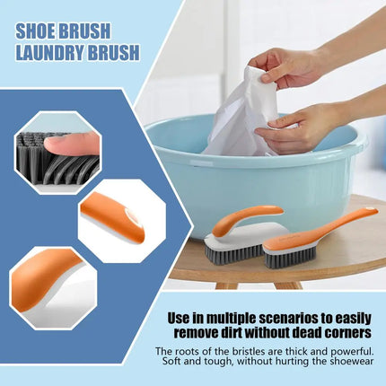 Lot de 2 brosses à linge anti-taches pour chaussures , pour vêtements en tissu - E-menage