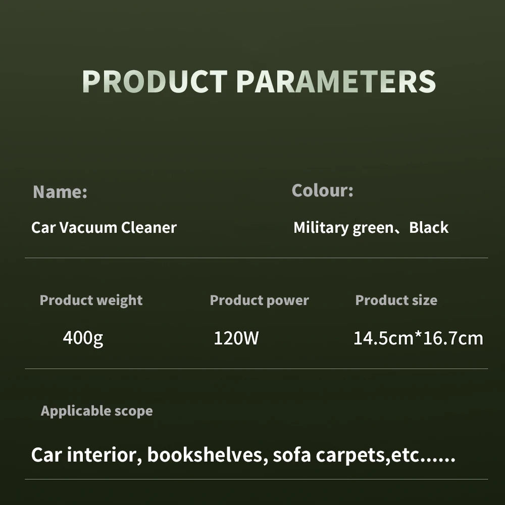 Car Cordless Vacuum Cleaner Portable Large Suction Household Cleaning Equipment Handheld Dust Collector Small Mini Dust Blower