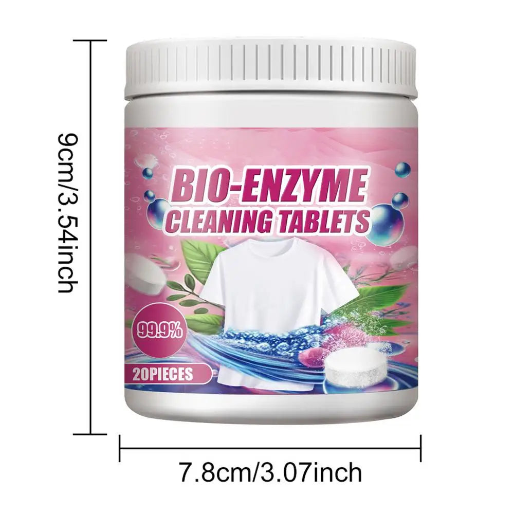 Feuilles de Lessive Enzymatiques Douces – 20 Pièces | Format Portable, Action Rapide, Sans Produit Chimique, Détachant Puissant & Protection des Couleurs – Idéales pour Voyage, Coton, Lin et Soie