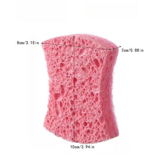 6 Pieces, Scratch Resistant Scrubber Sponge, For Cleaning Kitchen, Bathroom, Safe for Non-Stick Cookware, Pink, Yellow, Blue