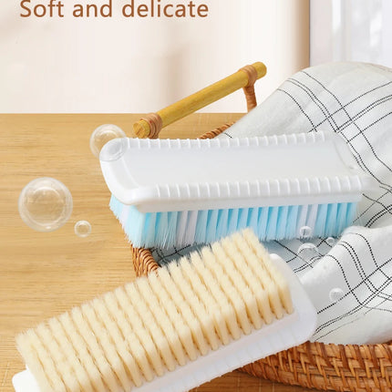 Laundry Brush Clothing Cleaning Tools Not Damaging Clothes Anti Slip Grip Soft Hard Bristled Brushes Clothes Scrubbing Brush - E-menage