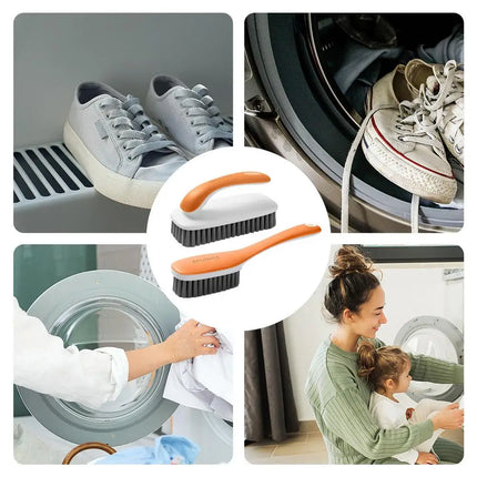 Lot de 2 brosses à linge anti-taches pour chaussures , pour vêtements en tissu - E-menage