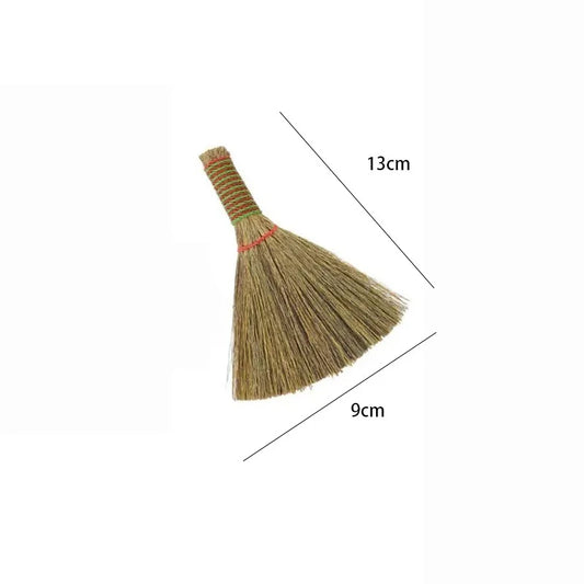 Straw Woven Broom Desk Broom Brush Rice Noodles Fireplace Broom Rice Noodles Fireplace Broom Household Cleaning Dust Removal