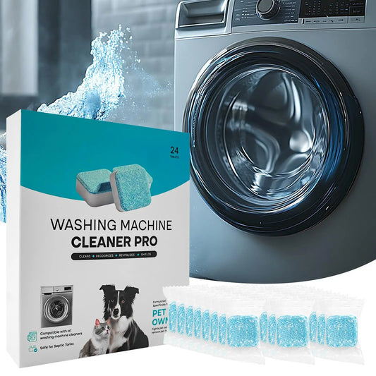 24Pcs/box Washing Machine Cleaner Powerful Descaling and Deodorizing Effervescent Tablets Cleaning For Machines Tank Home
