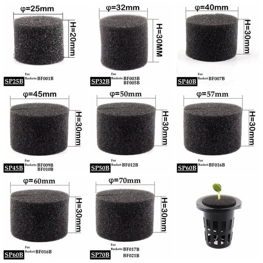 20/50Pcs Soilless Hydroponic Grow Sponge Indoor Gardening Planted Sponge for Vegetable and Microgreen Cultivation System