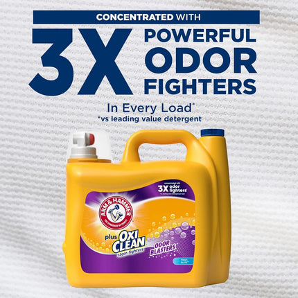 Liquid Laundry Detergent 128 Loads, 166.5 oz - Fresh Scent, High Efficiency, Stain Removal, Large Family, Everyday Use